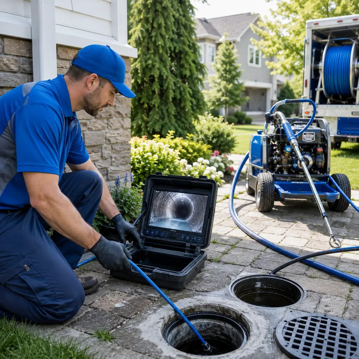 Outdoor drain cleaning professionals serving Hallettsville, TX