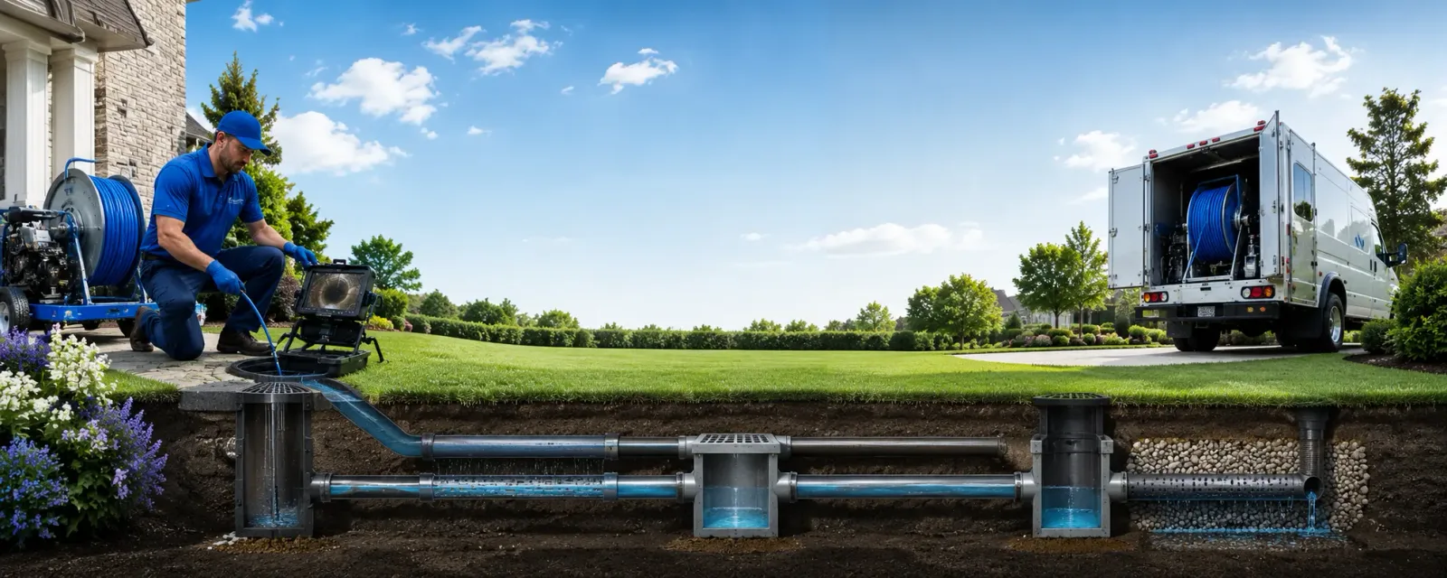 Outdoor drain cleaning information for Hallettsville, TX