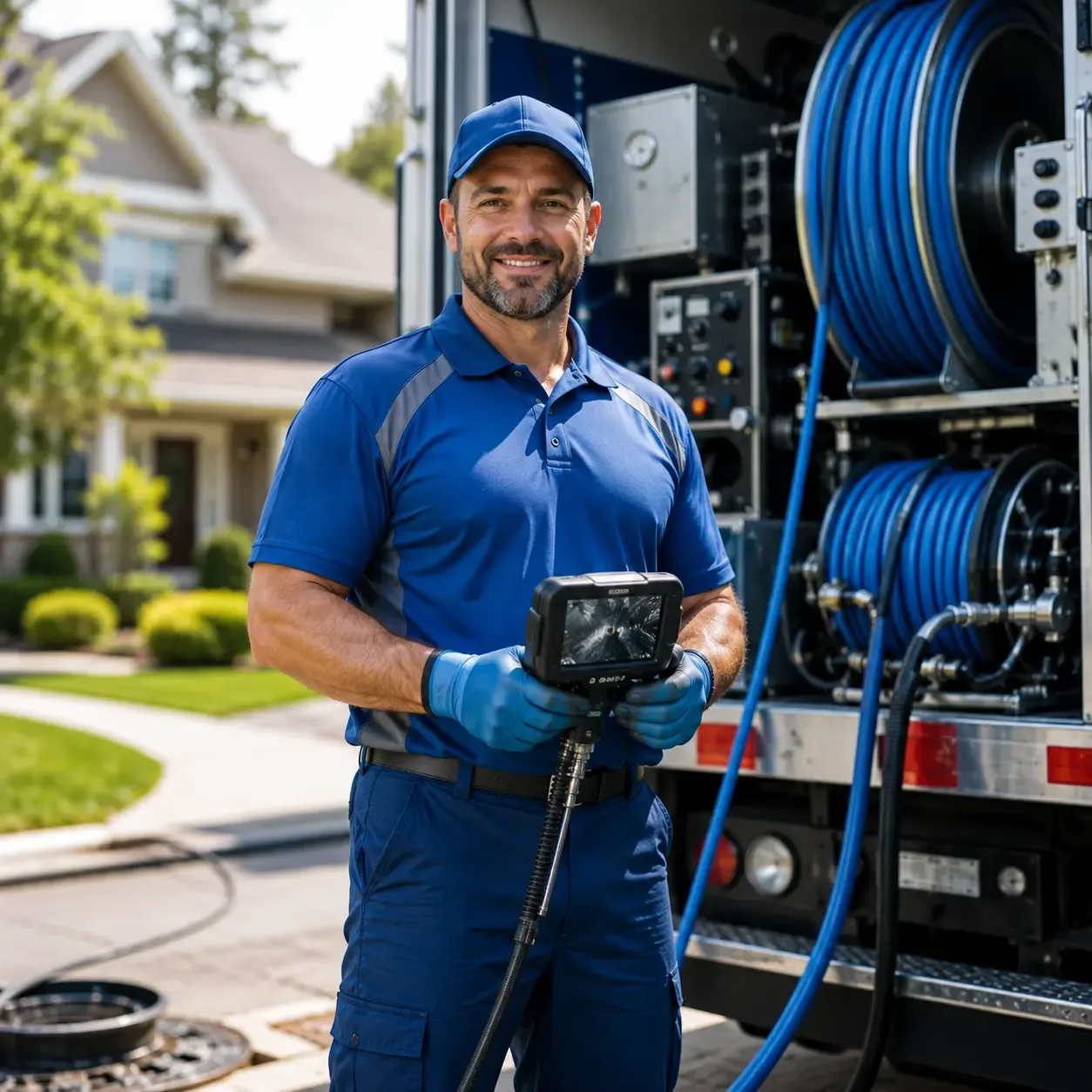 Local outdoor drain cleaning specialists in Hallettsville, TX